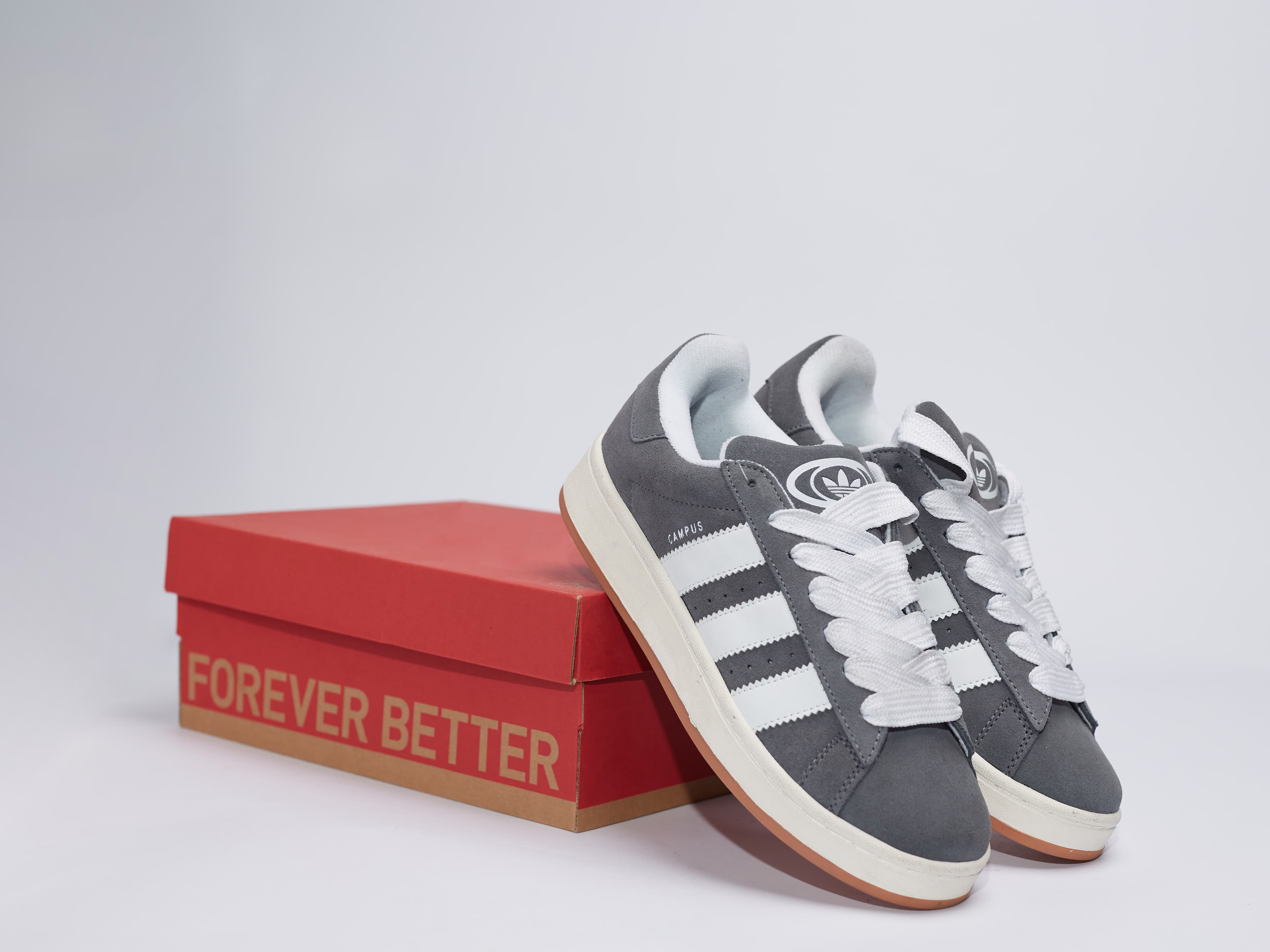 Adidas Campus 00s Grey White angle 3