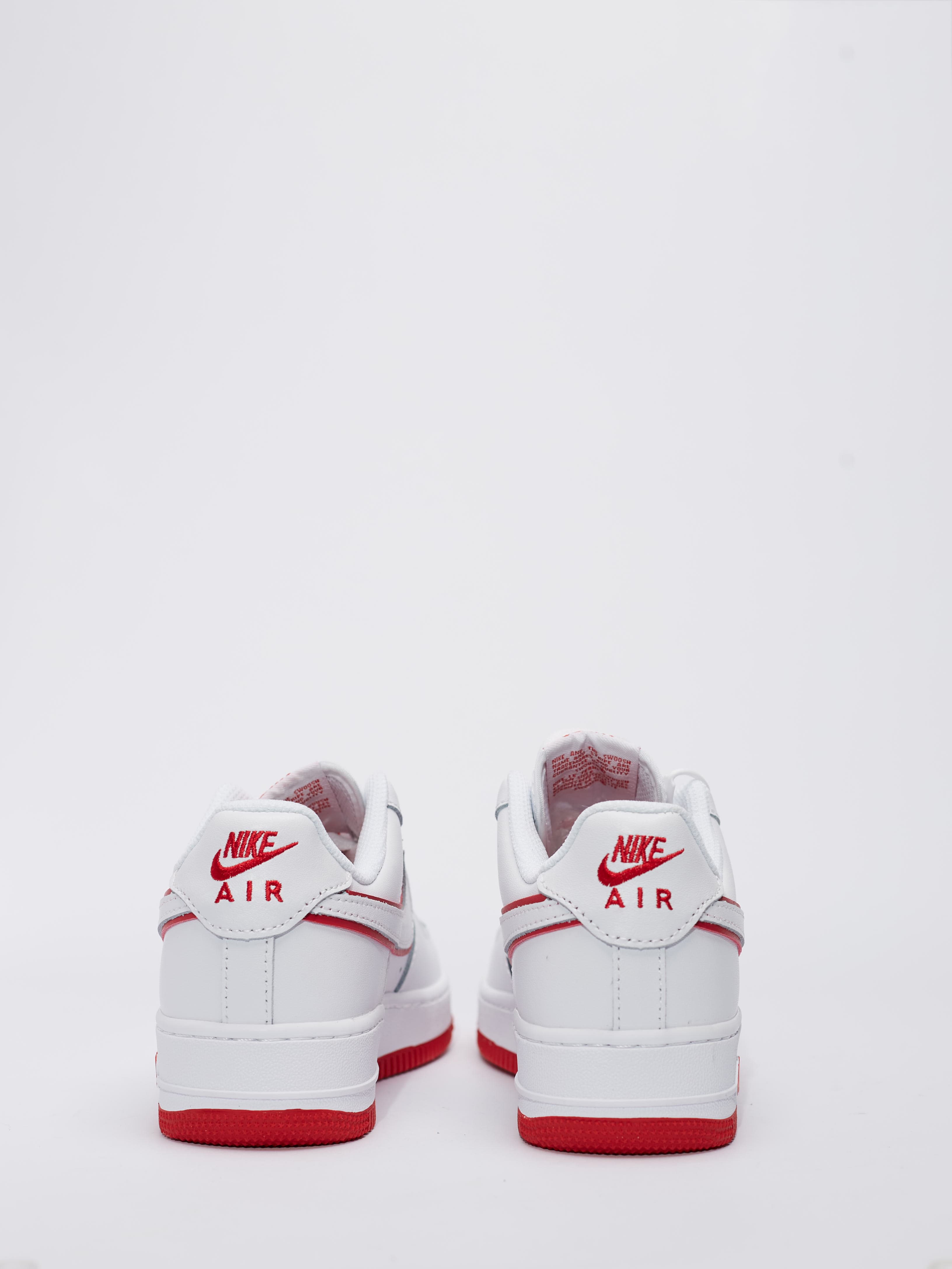 Nike Air Force 1 Low White University Red alternate angle